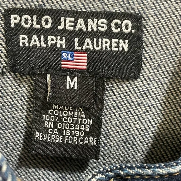 Polo Ralph Lauren Denim Jacket - Blue Size Medium - Picture 8 of 9